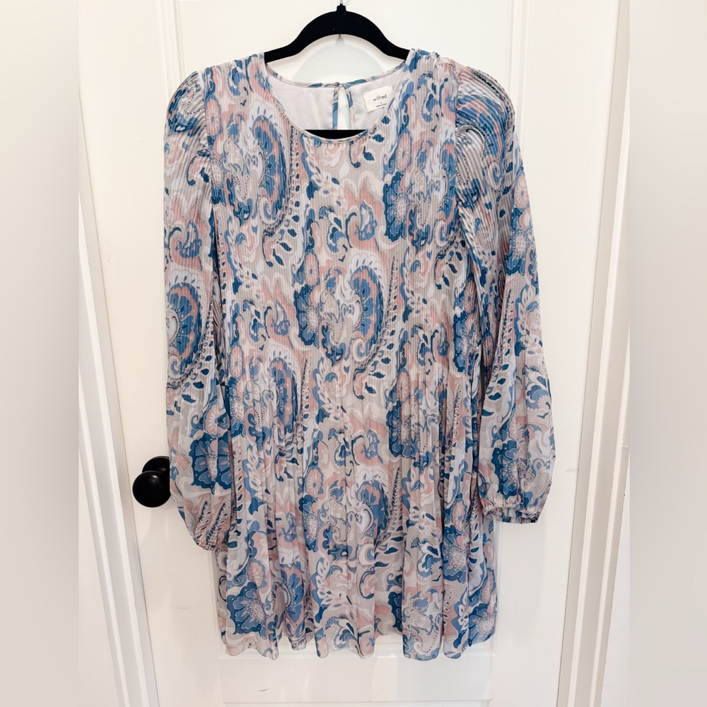 Aritzia Wilfred Pleated Swing Style Dress Size Small